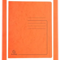 Exacompta 39994E 25x Schnellhefter aus Colorspan 355g/m2, A4 - Orange