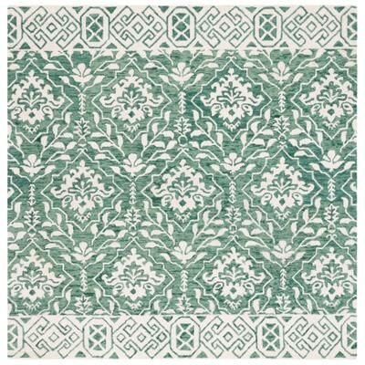 SAFAVIEH Handmade Dip Dye Nicki Floral Wool Rug