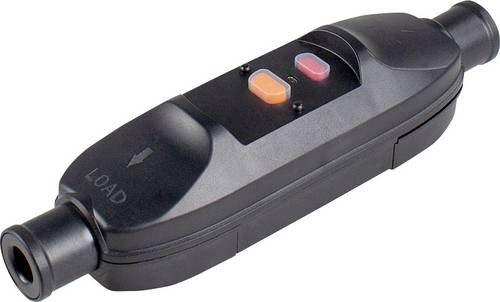 AS Schwabe 45221 Personenschutz-Zwischenstecker PRCD 230V Schwarz IP66