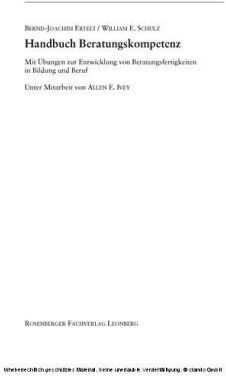Bernd-Joachim Ertelt - Handbuch Beratungskompetenz. Mit Übungen zur Entwicklung von Beratungsfertigkeitenin Bildung und Beruf - Preis vom 10.10.2026 11:48:34 h