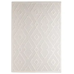 Outdoorteppich Tanya 160 x 230 cm Polypropylen Beige