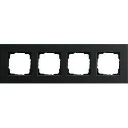 Gira Abdeckrahmen 4-fach aluminium schwarz 0214126