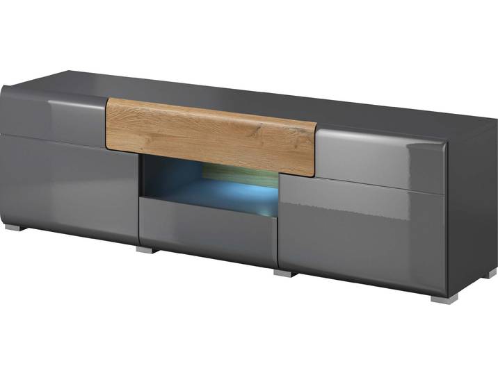 Meuble TV avec tiroirs COLORADO\, anthracite