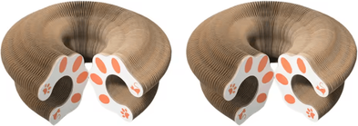 Inspire Curations FlexiScratch Accordion Cat Scratcher Bed Set 2pcs