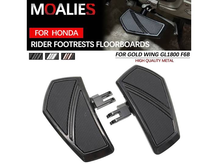 Repose-pieds avant larges pour conducteur et passager Honda Gold Wing DCT GL1800 Goldwing GL 1800 F6B 2018-2024