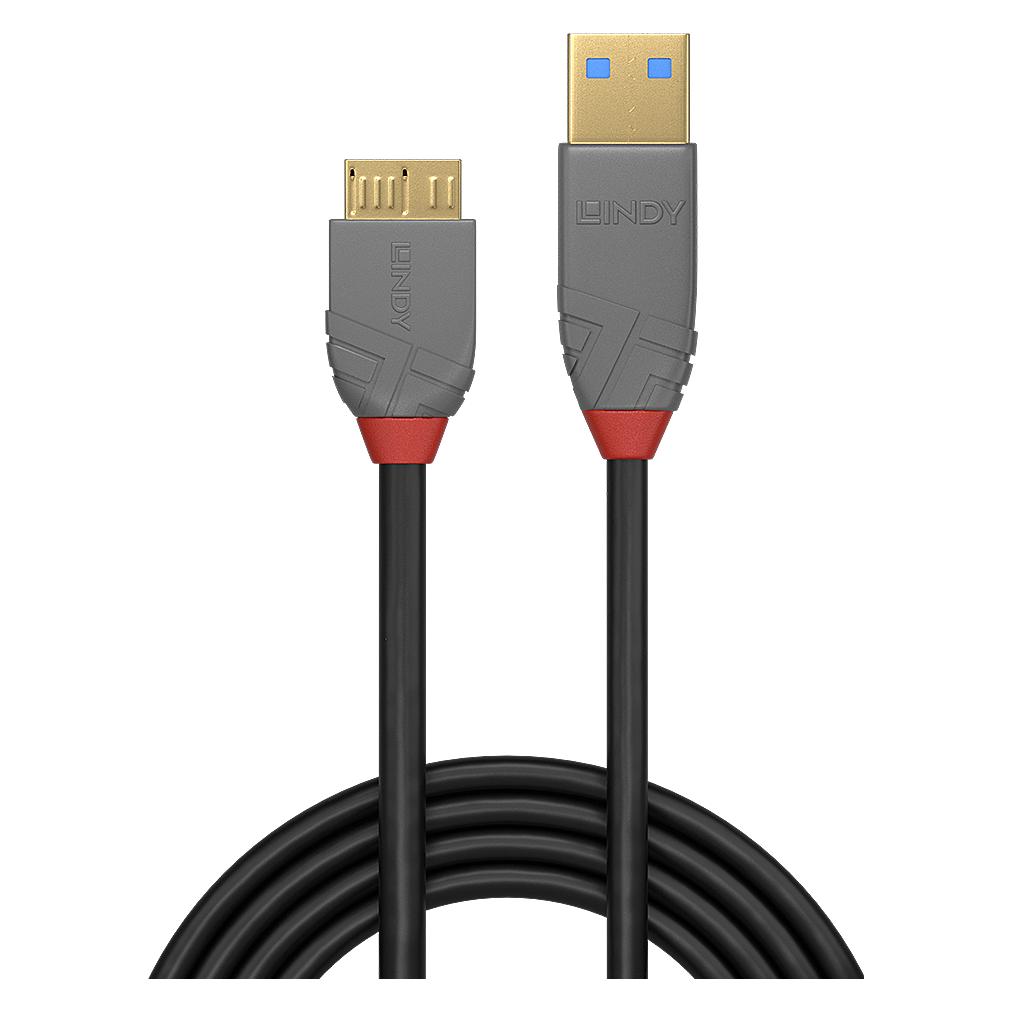 Lindy USB A auf Micro B (0.50 m, USB 3.2 Gen 1) (36765)