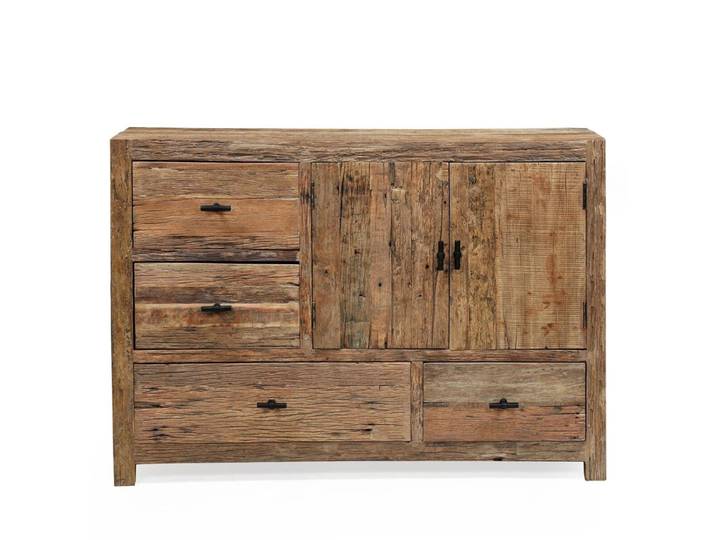 Sideboard Altholz 120cm DRVO massiv recycelt Treibholz Landhaus Design