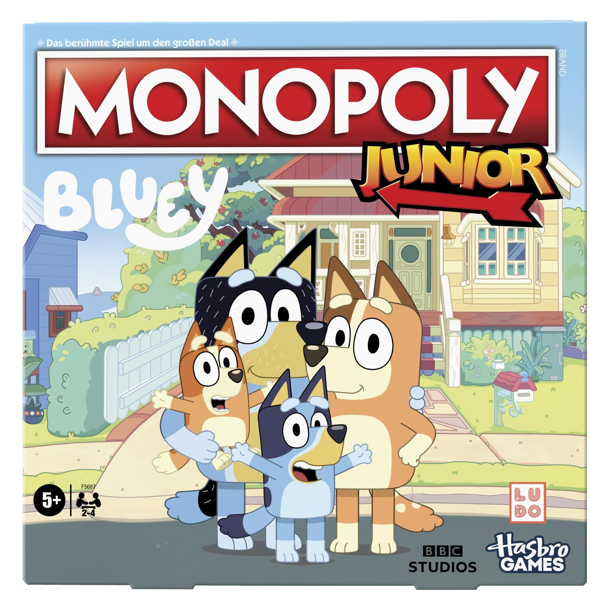 Hasbro Gaming Monopoly Junior Bluey, d (Deutsch, 2 - 4 Spieler) (F56871003)