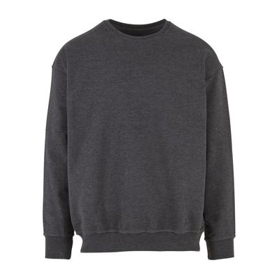 Sweater 2Y PREMIUM "2Y Premium Herren 2Y Basic Sweater", Herren, Gr. S, grau, 80% Baumwolle, 20% Polyester, unifarben, loose fit, Sweatshirts Sweater