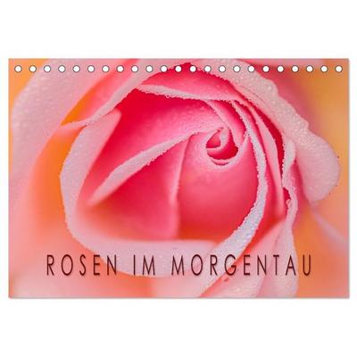 Rosen im Morgentau (Tischkalender 2027 DIN A5 quer), CALVENDO Monatskalender