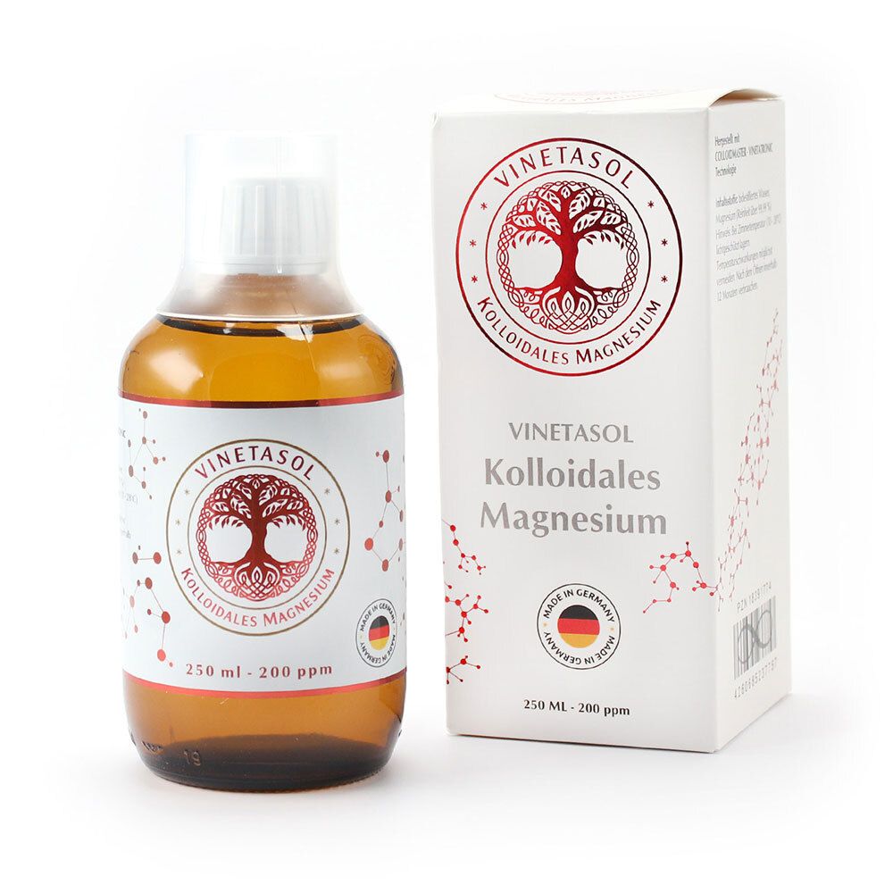 Vinetasol kolloidales Magnesium 200 ppm 250 ml Flüssigkeit