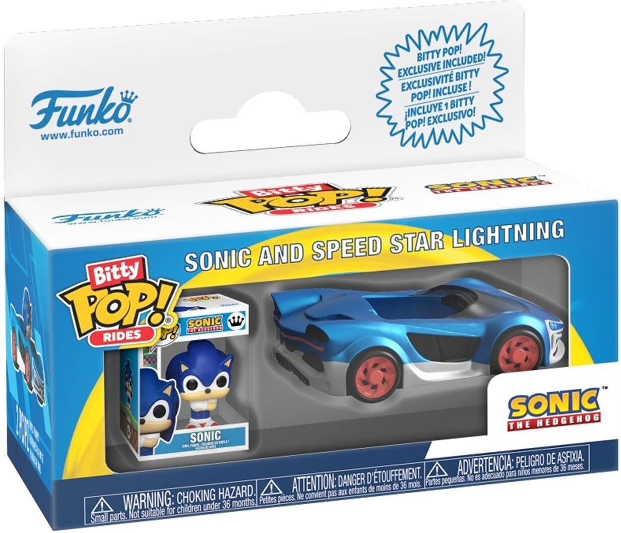 Funko Bitty Pop! Rides: Sonic The Hhedgehog - Sonic and Speed Star Lightning