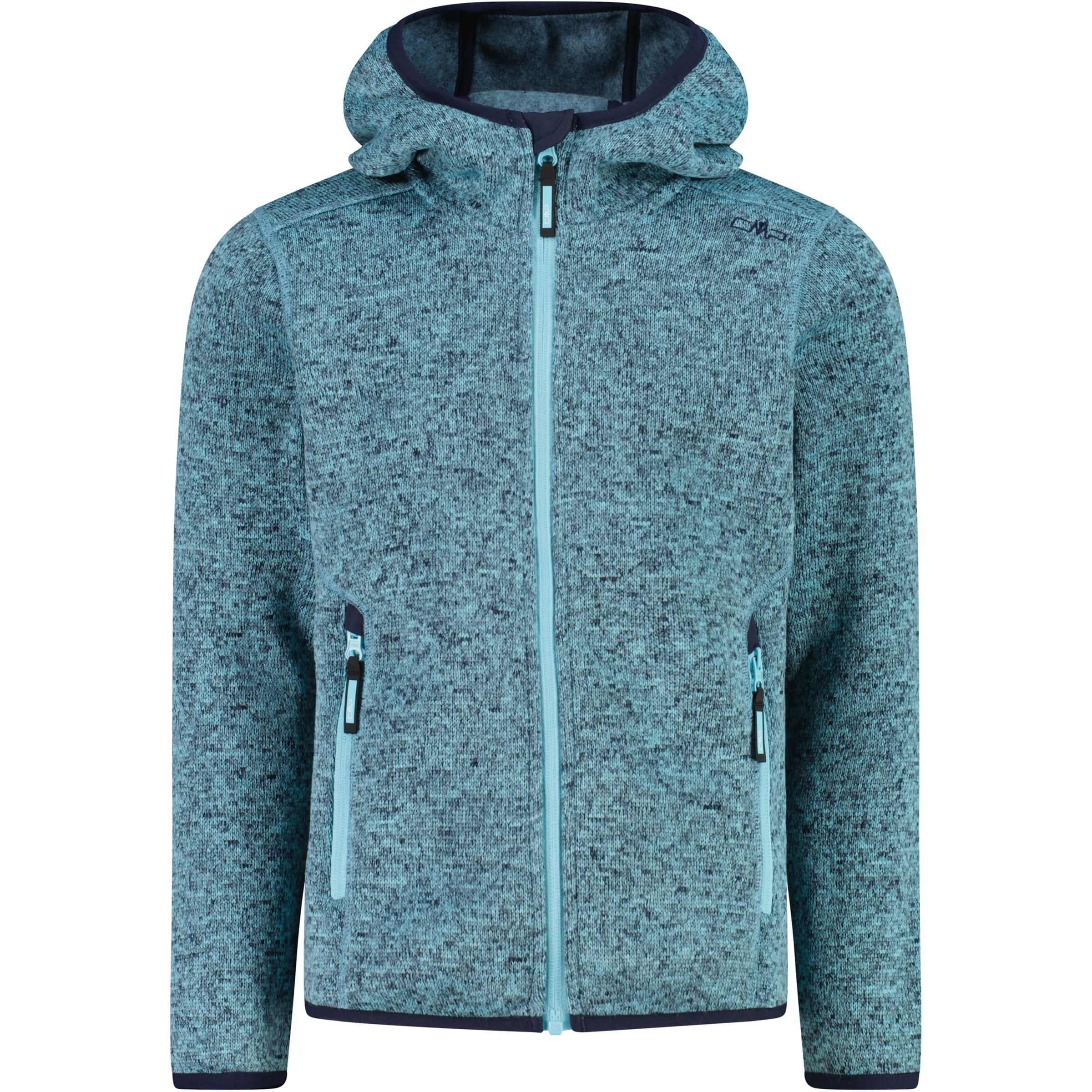 CMP Strick Fleece Kinder Fleecejacke blau Größe 92 Trekking Atmungsaktiv