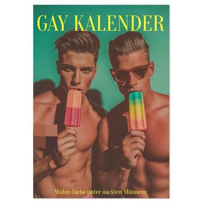 Gay Kalender - Wahre Liebe unter nackten Männern (Tischkalender 2026 DIN A5 hoch), CALVENDO Monatskalender