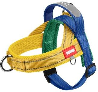 Uplifted Finds Vanguard Saddle Style Reflective Harness blue Yellow l
