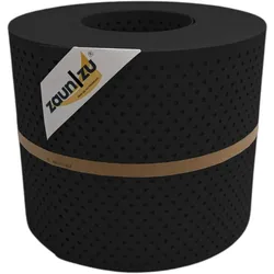 zaun zu® Sichtschutzstreifen PP Premium Gelocht 15 Prozent Streifen Tiefschwarz 26m