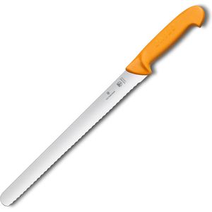 Victorinox Schinkenmesser Swibo, Wellenschliff, Kunststoffgriff, abgerundete Edelstahlklinge 30 cm