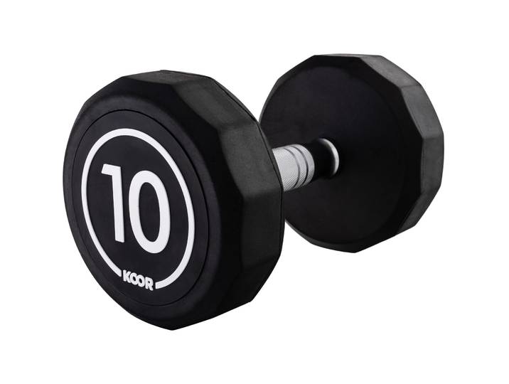 KOOR Hantel Alli Schwarz 1x10 kg