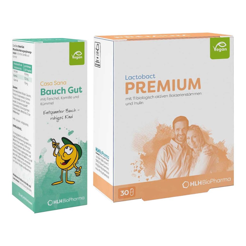 Casa Sana Bauch Gut Tropfen + Lactobact Premium Kapseln 08105626