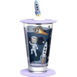 LEONARDO Kinder Trinkset Bambini Avventura 3-tlg. Weltall - mehrfarbig