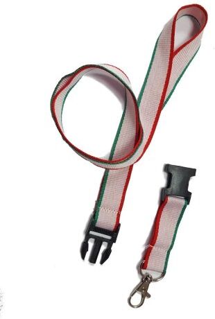 Lanyard Safety Poliestere, Portabadge con Gancio Metallico Personalizzate o neutre