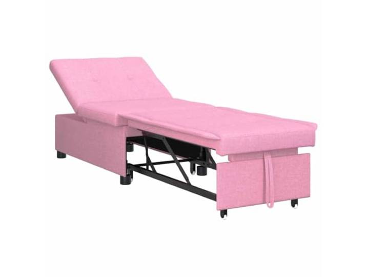 KUTYWEXFM Schlafsofa Ausziehbar 194x50x82cm Einzelsofa Rosa Ideal fürs Gästezimmer und Wohnzimmer: Flexibles Klappsofa verwandelt sich leicht in eine gemütliche Schlaffläche.
