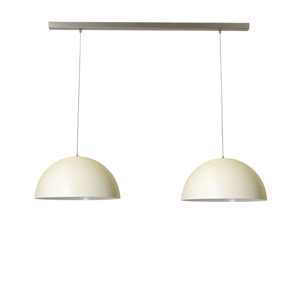 Masterlight Concepto 2x45 Witte Eettafellamp met koepelvorm