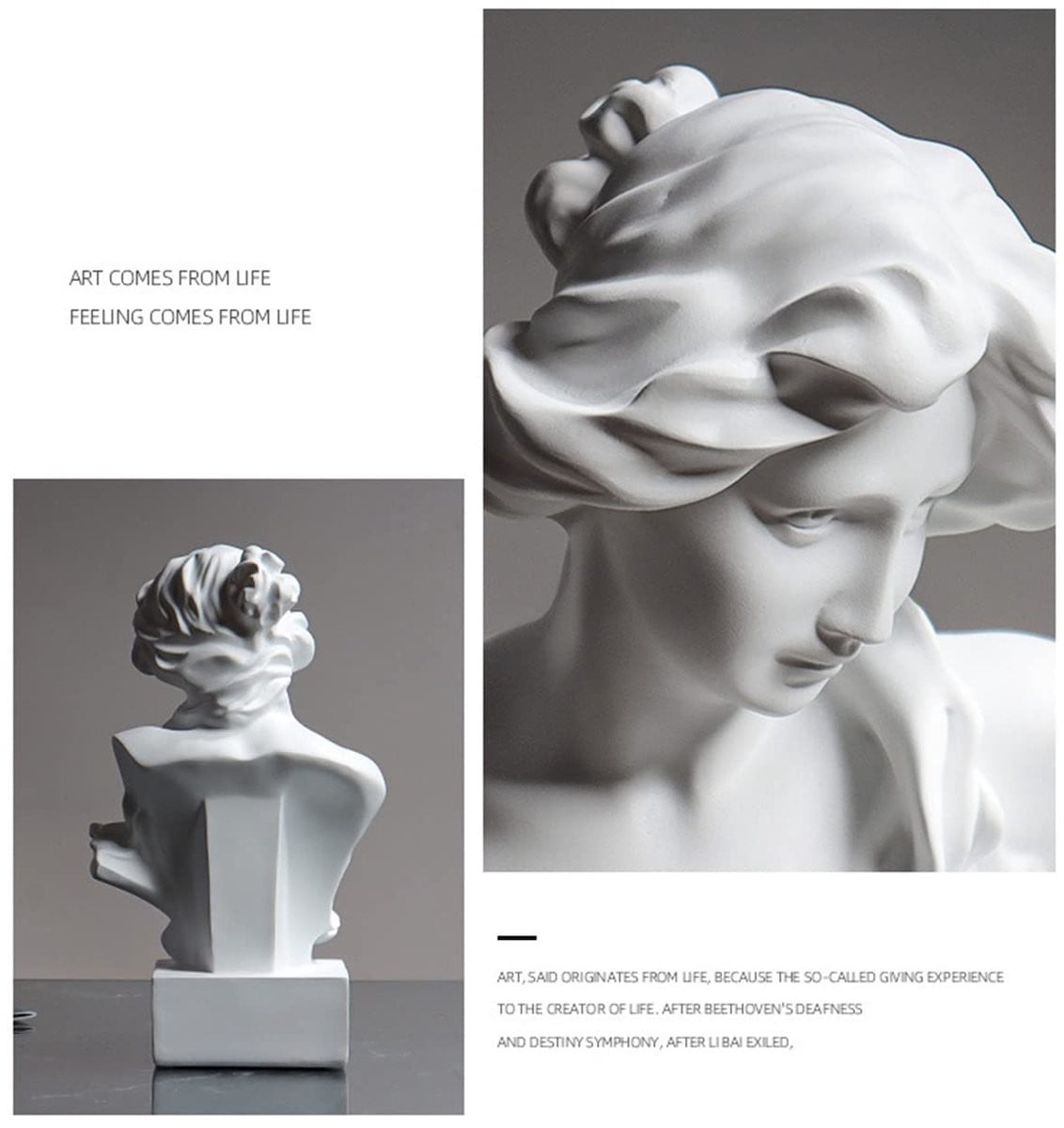 Aphrodite Buste Beeld - Griekse Mythologie Decoratie - Mini-figuur voor op tafel