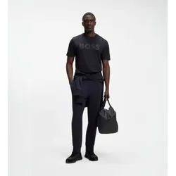BOSS für Herren. 50566883 Trikot mit marineblauem Logo (XXL), Lässig, Baumwolle, Kurzarm