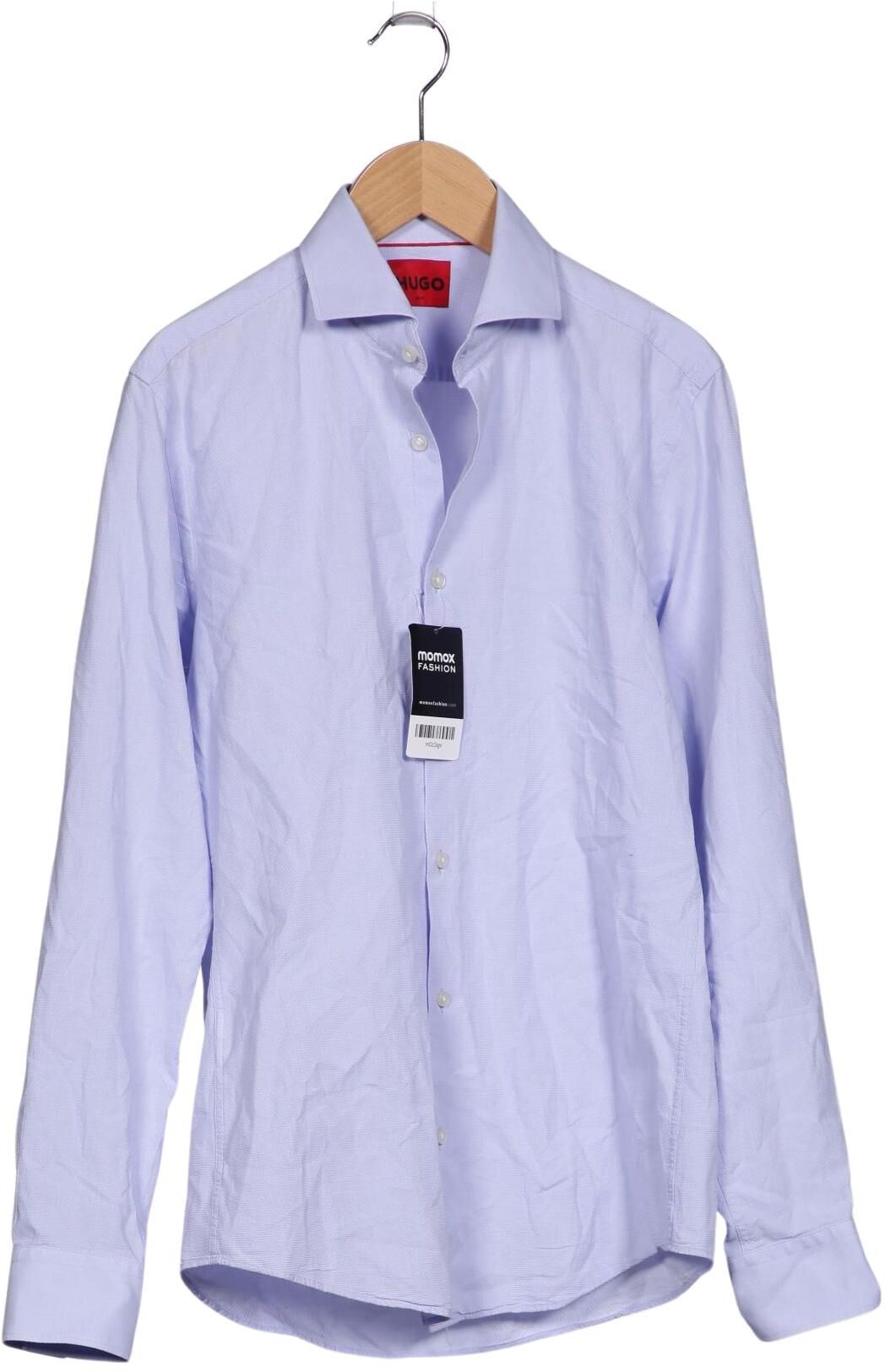 Hugo by Hugo Boss Herren Hemd, Hellblau, Gr. 38, Baumwolle - Second Hand