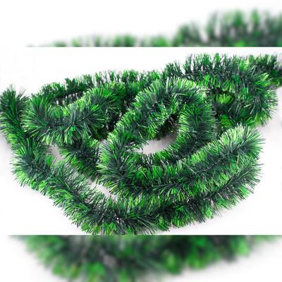 Creativery 3m Weihnachtsgirlande 5cm Lamettagirlande Weihnachtsbaumgirlande Dekogirlande Weihnachten Christbaumgirlande Lametta Girlande Dunkelgrün Hellgrün