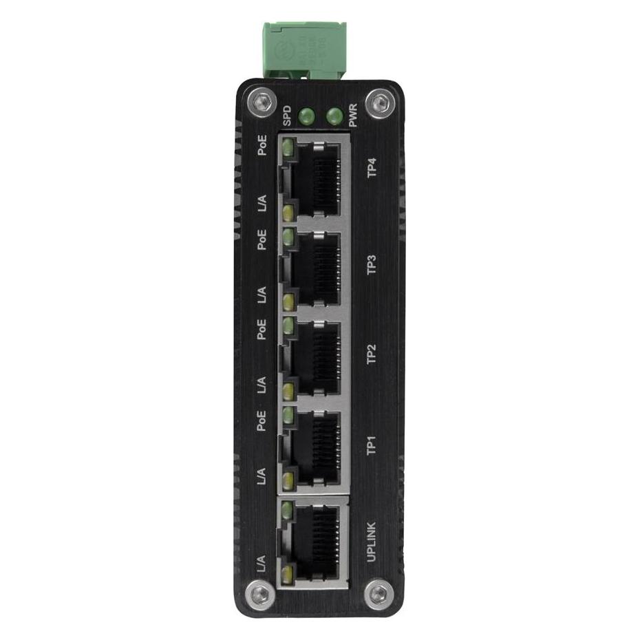 BCS BCS-ISP04G01G 4-Port Industrie PoE Switch DIN-Schiene 120W (5 Ports) (BCS-ISP04G01G)