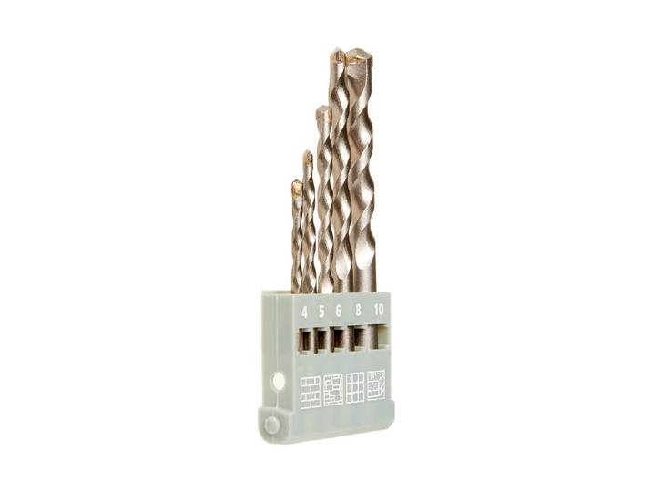 Wolfcraft Hartmetall-Steinbohrer-Set 5 Stück 4–10 mm