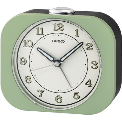 Quarzwecker SEIKO "QHE195M", grün, Wecker, Wecker, Schlafzimmer, Geschenkidee, Piepalarm, durchlaufende Sekunde