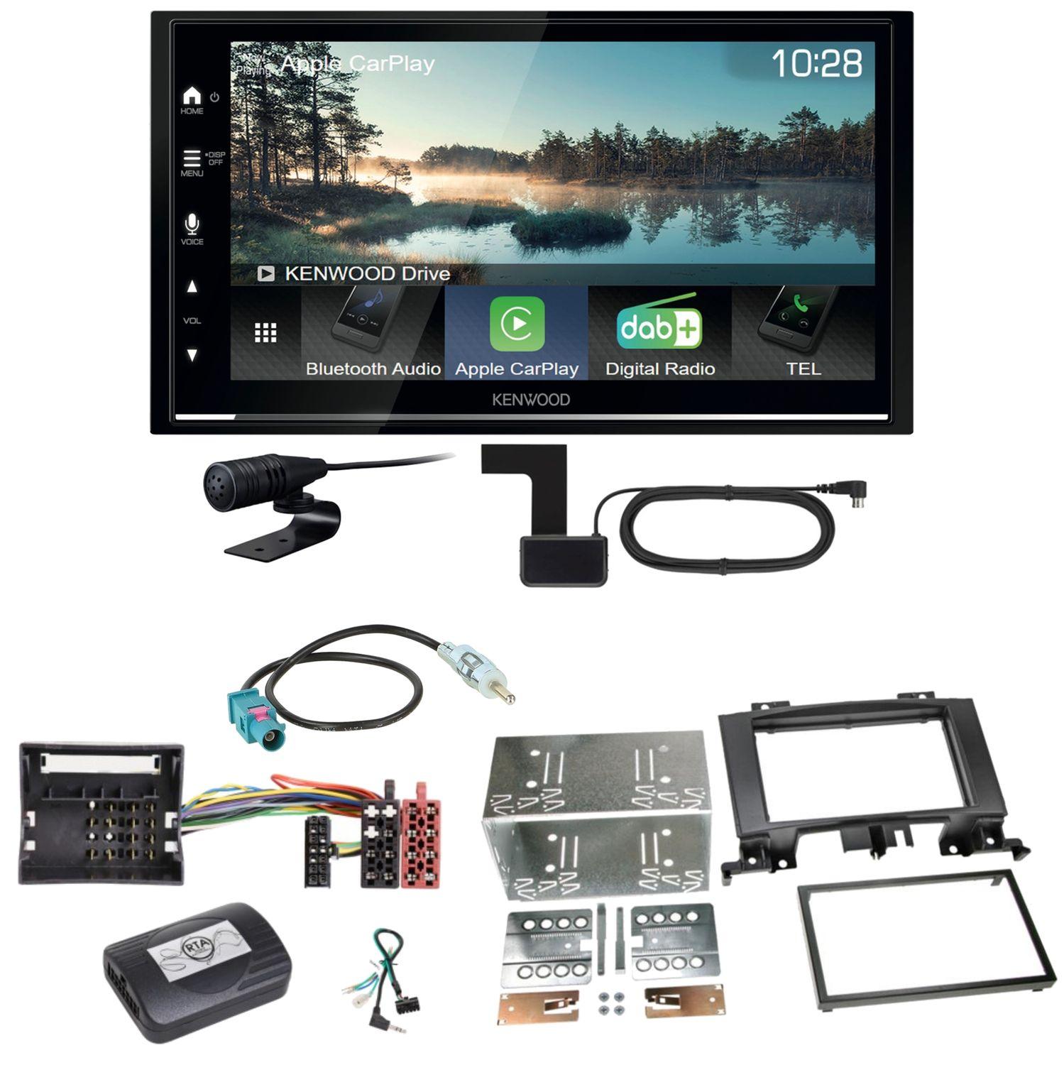 Kenwood DMX7722DABS Android Auto Einbauset für Mercedes Sprinter W906 Crafter