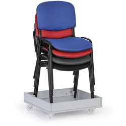 Transportwagen für Konferenzstühle, grau