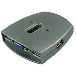 Sedna SE-KVM-USB-22 Tastatur/Video/Maus (KVM)-Switch Grau