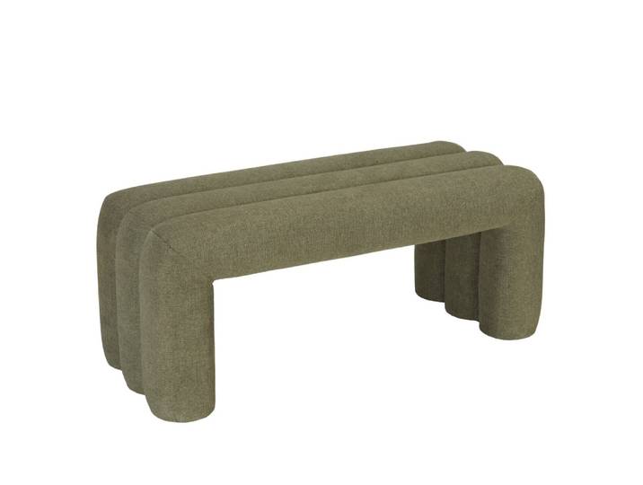 Banc en tissu vert l100