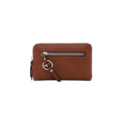 Geldbörse TAMARIS "Geldbörse TAS Nele", Damen, braun (cognac 700), Obermaterial: 60% Polyurethan PU. 40% Polyester PES., Kleinlederwaren