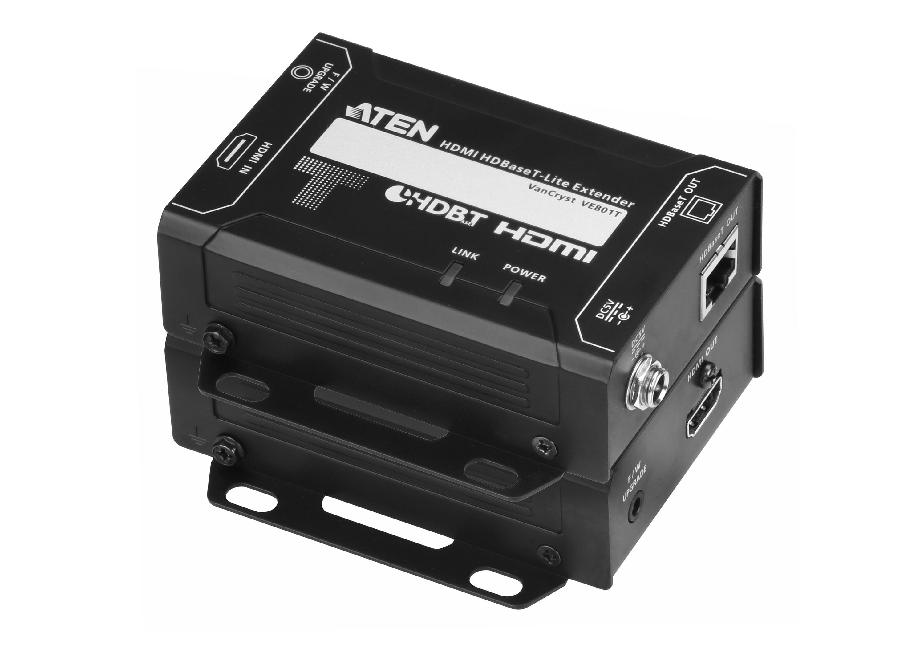 ATEN VE801 Audio-/Video-Leistungsverstärker AV-Sender & -Empfänger Schwarz