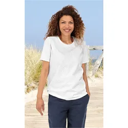 Baumwoll-Shirt in weiß in Größe 40/42 von DW-Shop, Weiß, 40/42