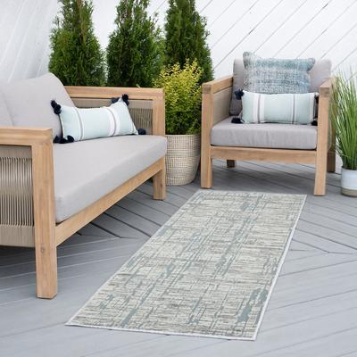Alise Rugs Cruise Industrial Stripe Indoor/Outdoor Area Rug