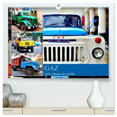 GAZ - LKW-Oldtimer der UdSSR (hochwertiger Premium Wandkalender 2027 DIN A2 quer), Kunstdruck in Hochglanz