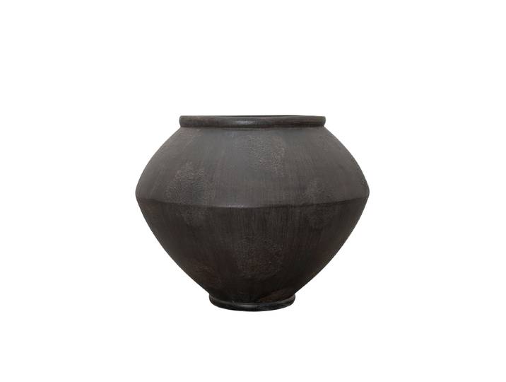 Hochwertiger In-/Outdoor Blumentopf „The Vessel Zir“ Schwarz Ø 67 x 55 cm Pottery Pots