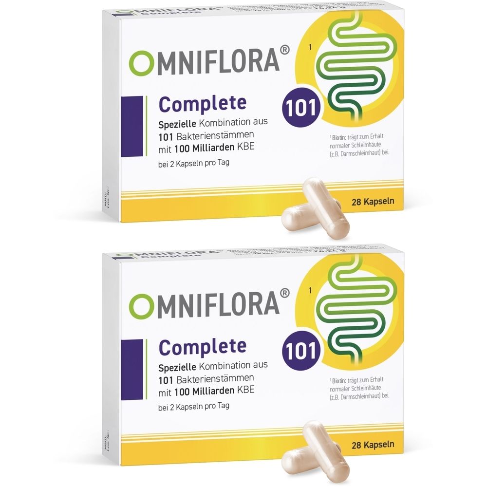 Omniflora Complete 101 Bakterienstämme 100 Mrd.KBE 2x 2x28 St Kapseln