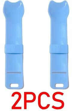 Inspire Select Cat Treat Spoon & Wet Food Dispenser Long Handle Squeeze Feeder For Cat Treats, Purees & Wet Food blue 2 Pcs