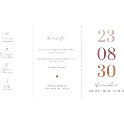 Einladungskarte Hochzeit: Großer Tag in Weiß
