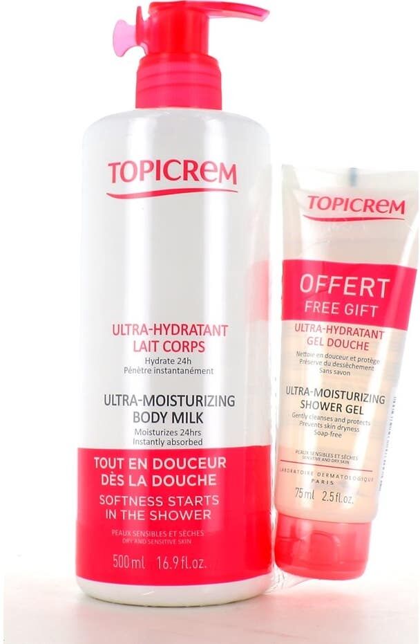 Topicrem Pack Leche Corporal Ultrahidratante 500 ml + Gel de Ducha