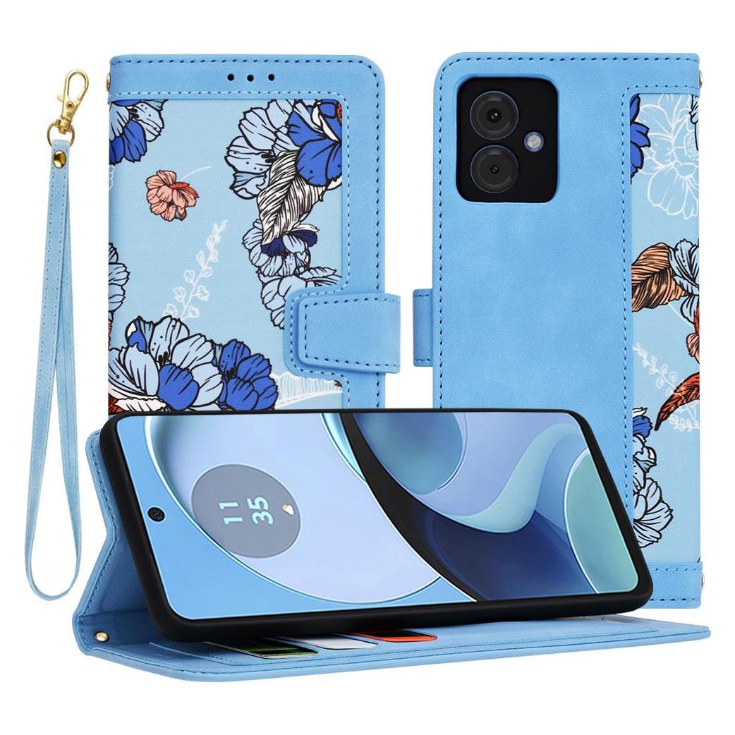 Techsuit - FlipCraft - Motorola Moto G14 - Vibrant Blue (Motorola Moto G14) (56351543)