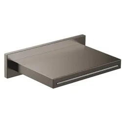Herzbach Design iX PVD Schwall-Auslauf 21.694000.1.40 Black Steel, für Wand-Aufputz-Montage